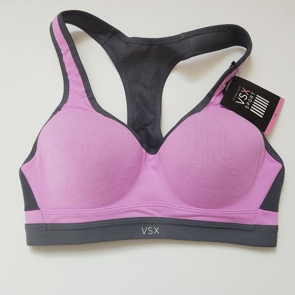 Victoria's Secret Other - New Victoria's Secret Sport Incredible Sports Bra in Purple & Grey Size 32B
